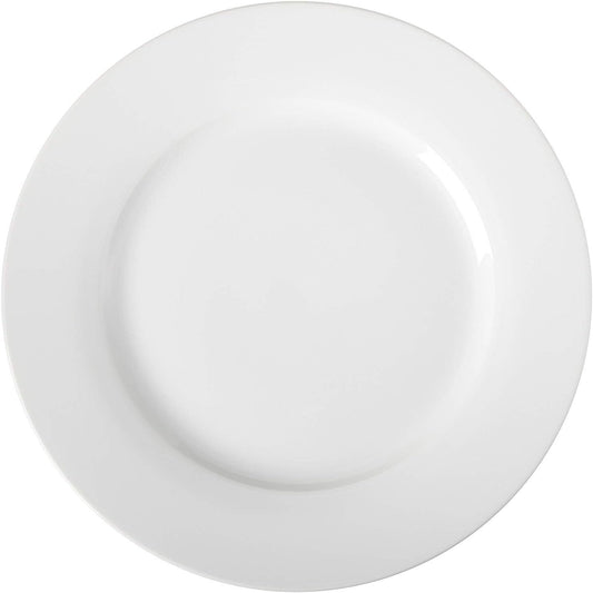 6-Pc White Dinner Plate Set, 10.5 Inch, Microwave & Dishwasher Safe