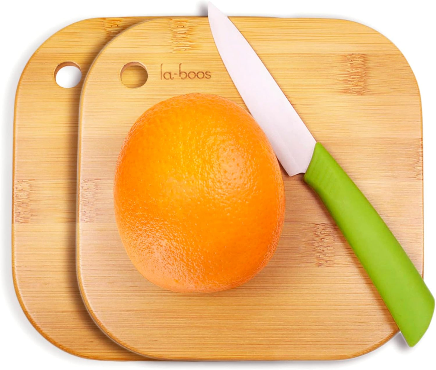 Home Mini Cutting Board, Set of 2, Solid Bamboo, Small