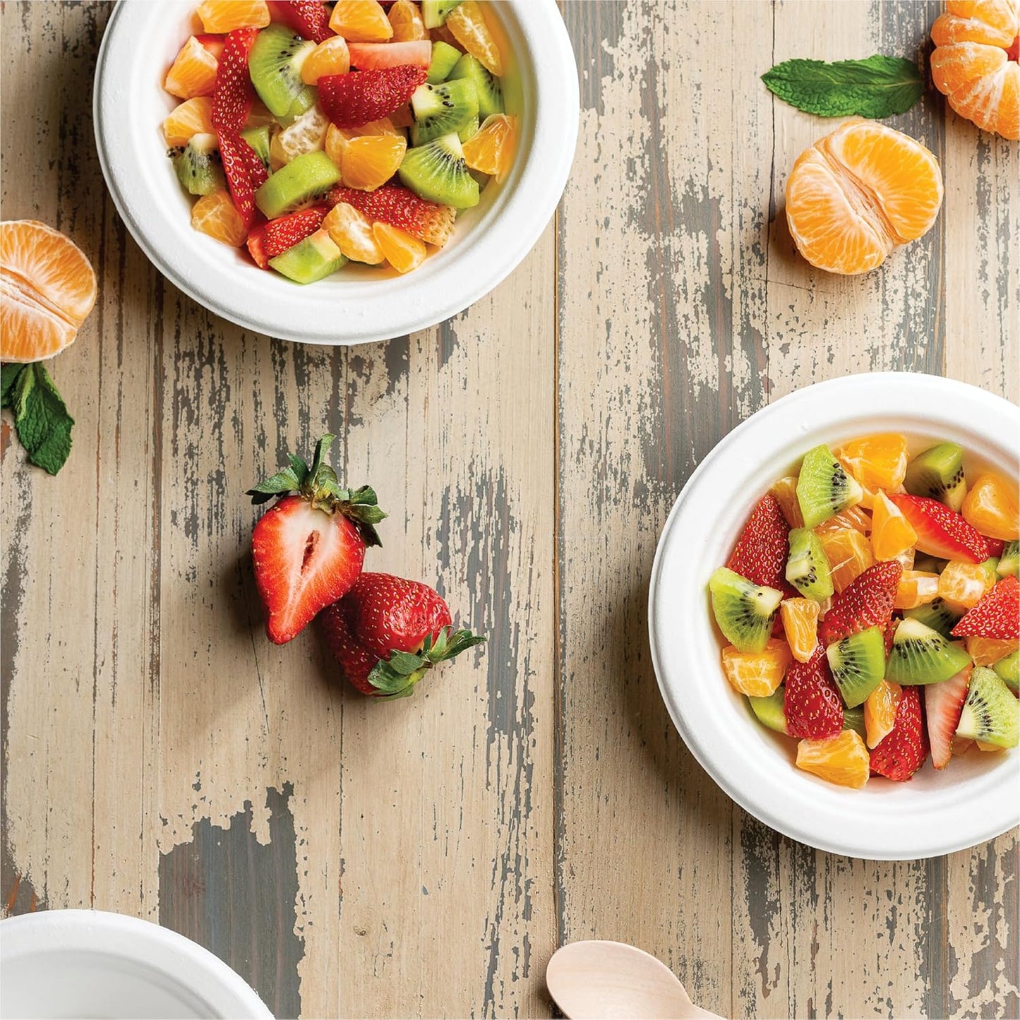 125-Pack Compostable Paper Bowls, 16 oz, PFAS-Free, Natural Brown